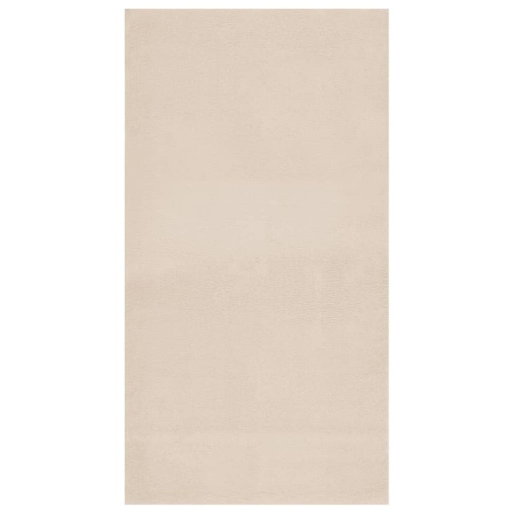 Tapete Shaggy VidaXL Retangular 140x200cm Poliéster Bege
