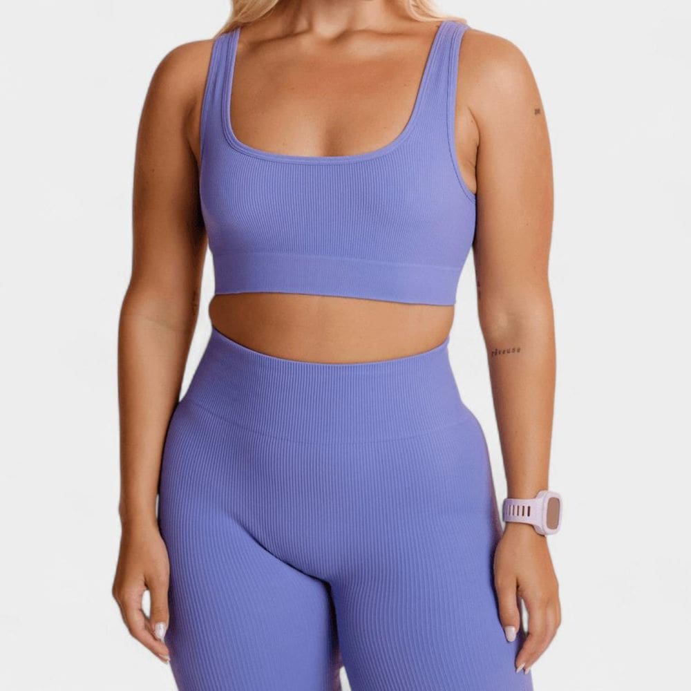Top Lupo Seamless Basic Canelado Feminino - Lilás