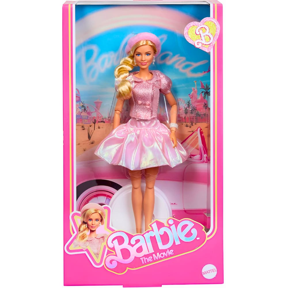 Boneca Barbie Collector Filme com Boina Rosa JBJ53 Mattel
