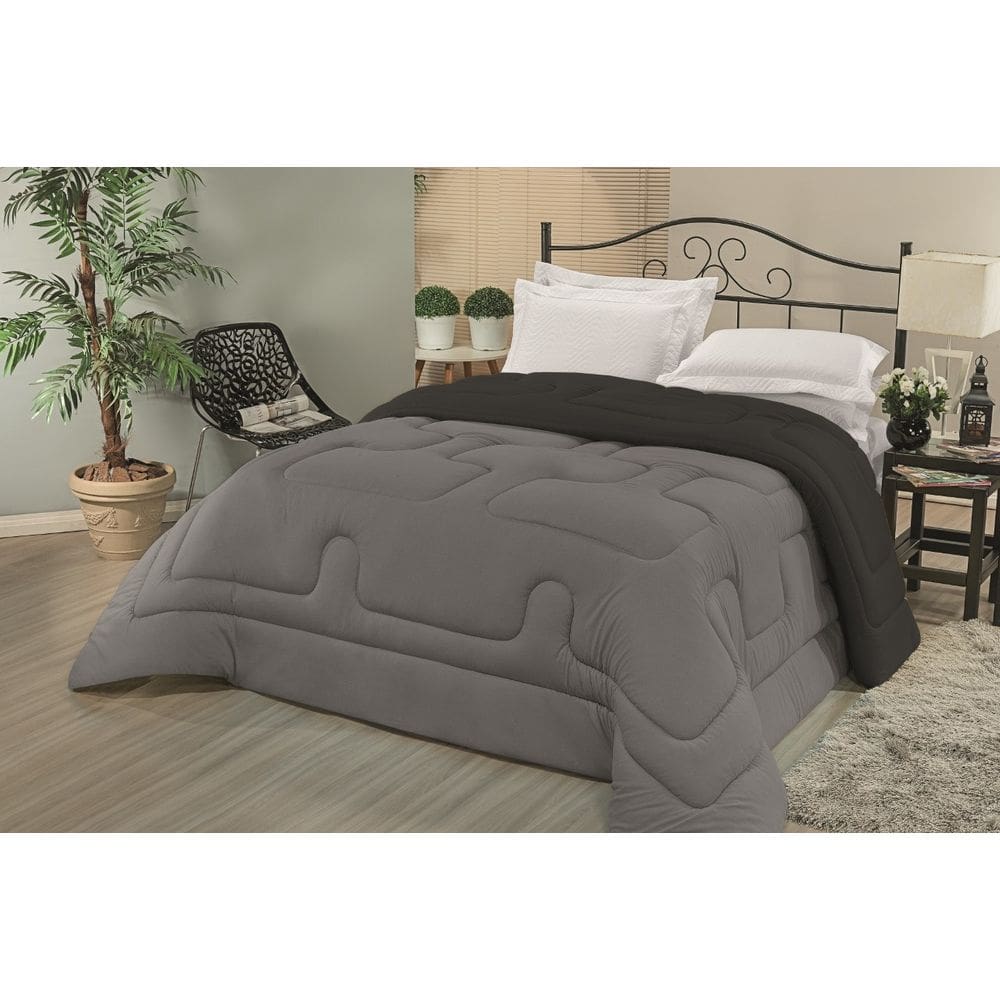 Edredom Casal Queen Malha 100% Algodão 2,40m x 2,20m Quente