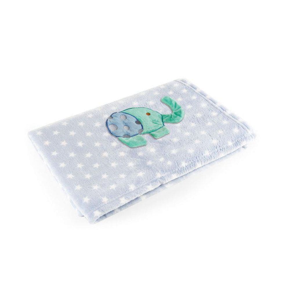 Manta Azul Elefante - Baby Pil