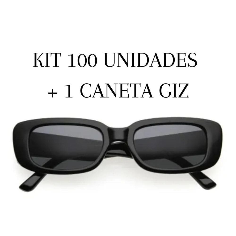 Óculos Personalizados Kit 100 Unid. + Caneta Giz