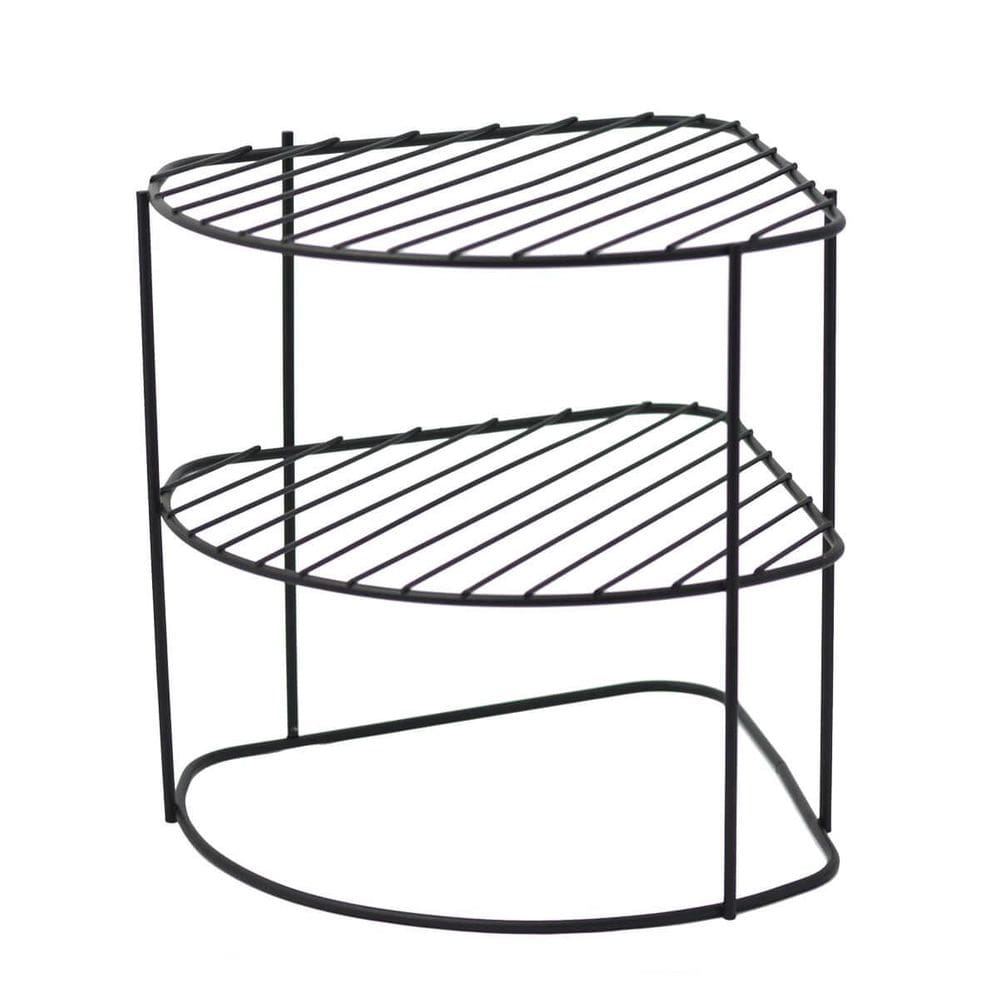 Organizador De Pratos Prateleira Para Armário Preto Fosco