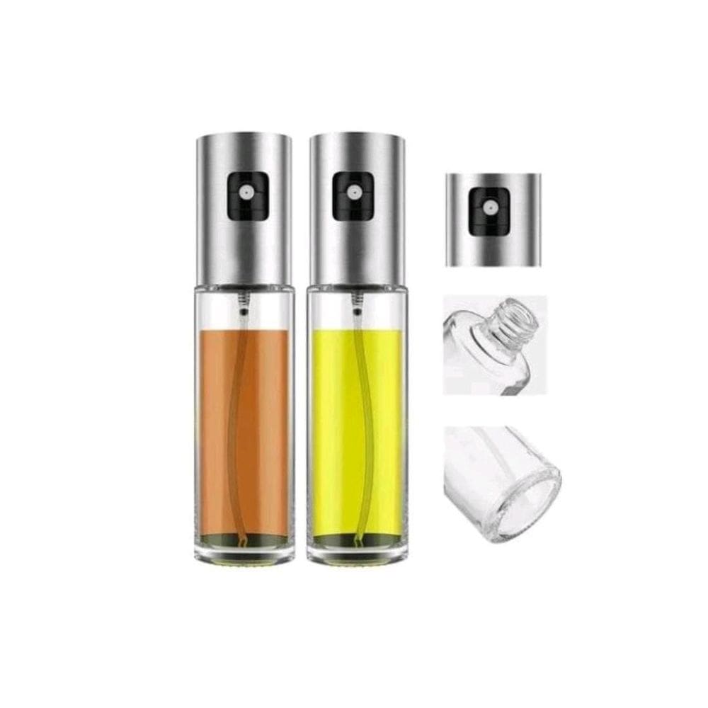 Kit 2 Galheteiro Spray Inox Azeite Vinagre
