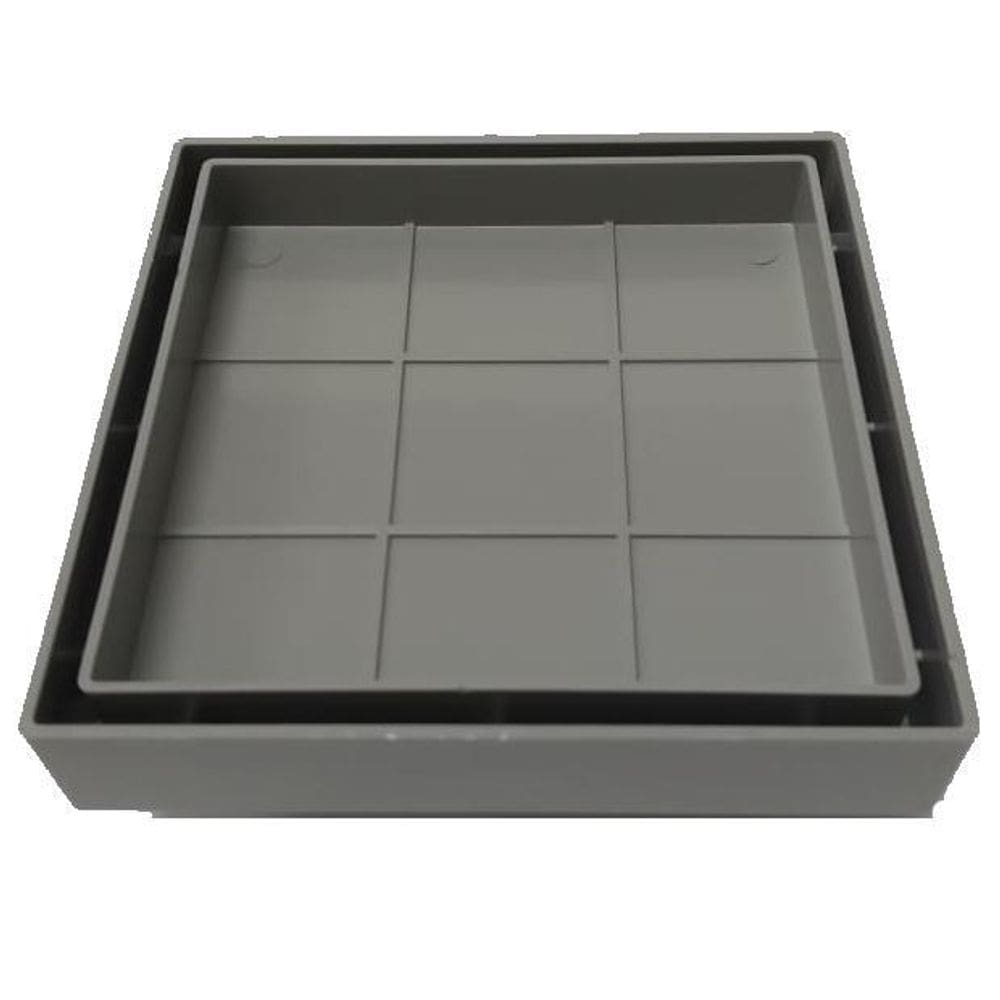 Ralo 10X10 Oculto Seca Piso/ Porcelanato Inteligente Cinza
