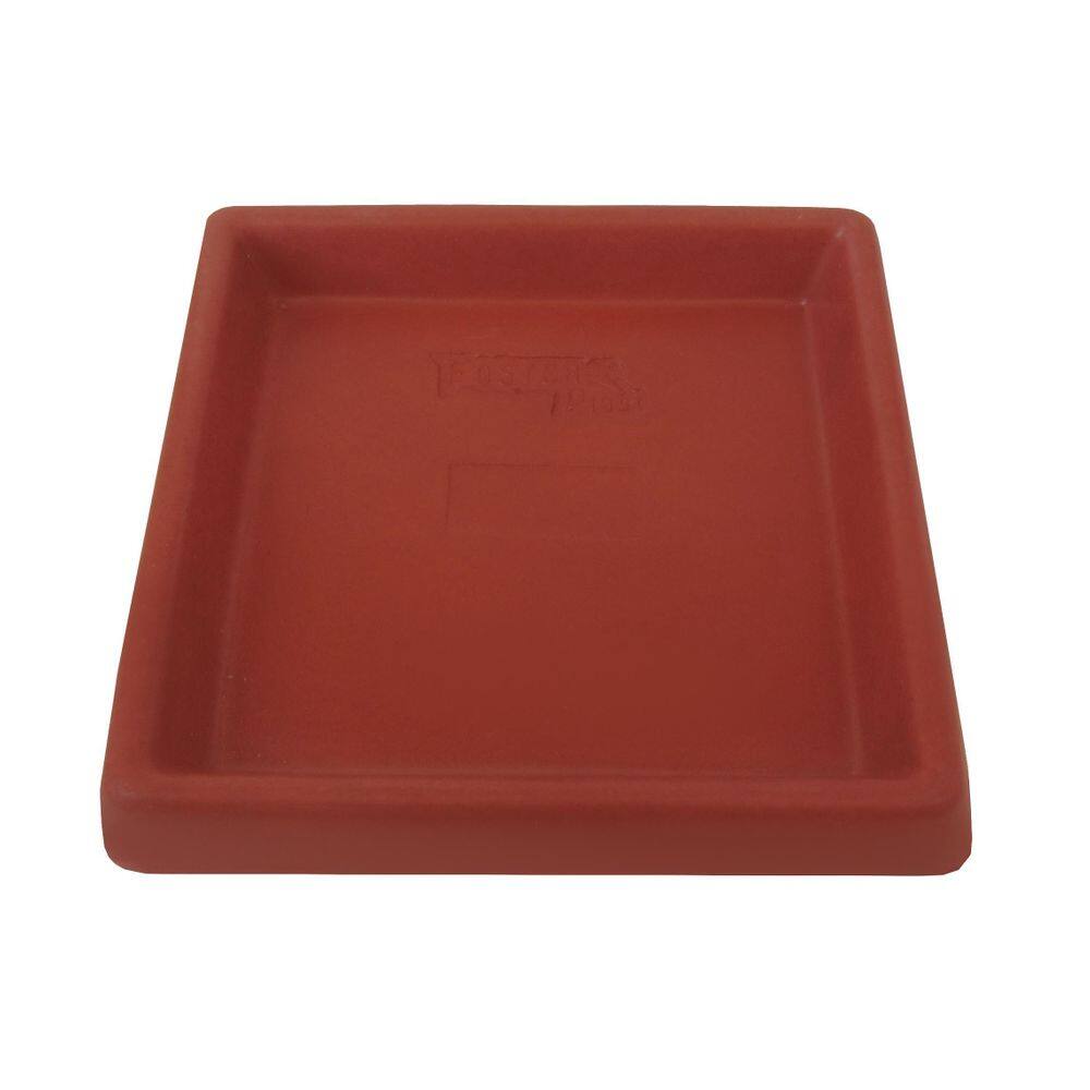 Prato Base Quadrado Para Vaso De Planta Em Polietileno 24 Cm
