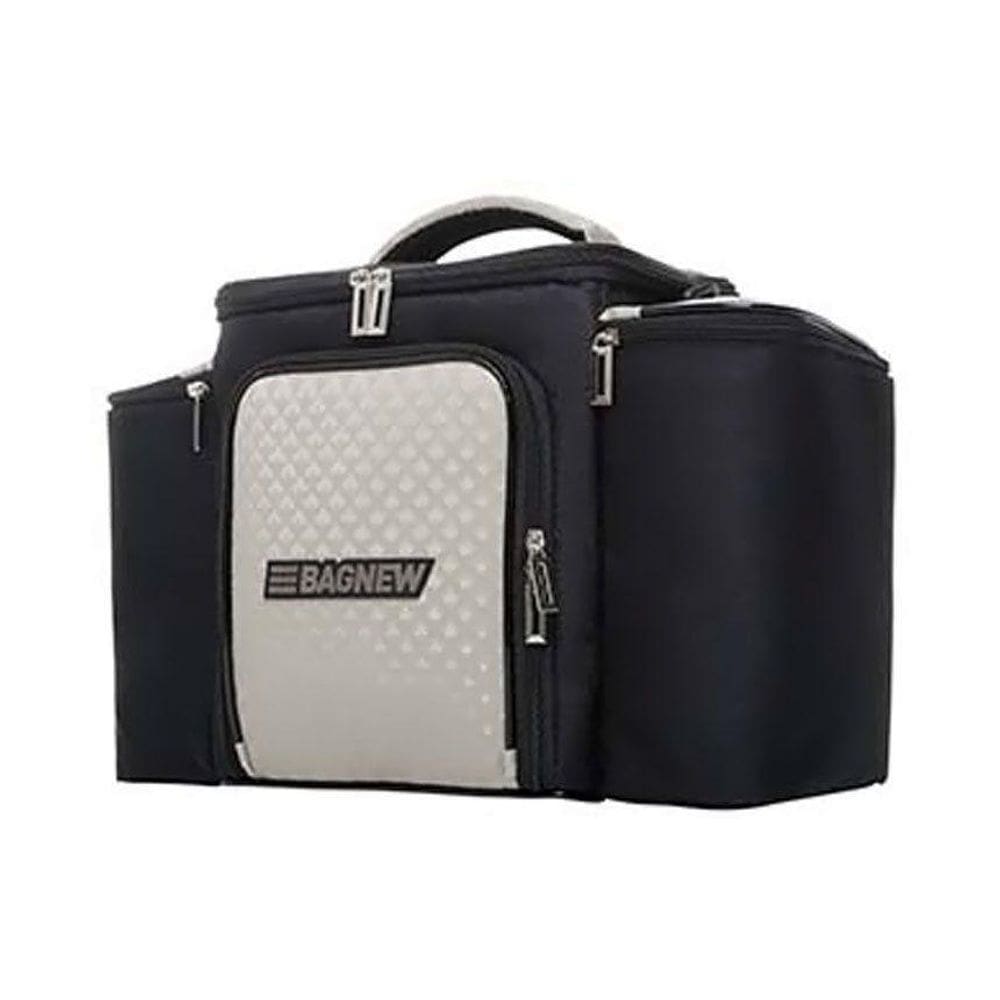 Bolsa Térmica 4 Potes - Preta Com Prata Fashion