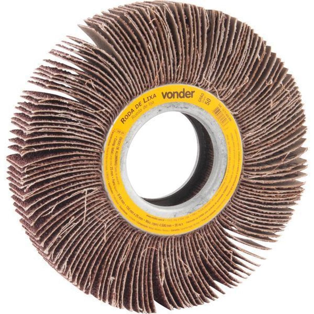 Roda De Lixa 150X25Mm Sem Haste G50 Vonder