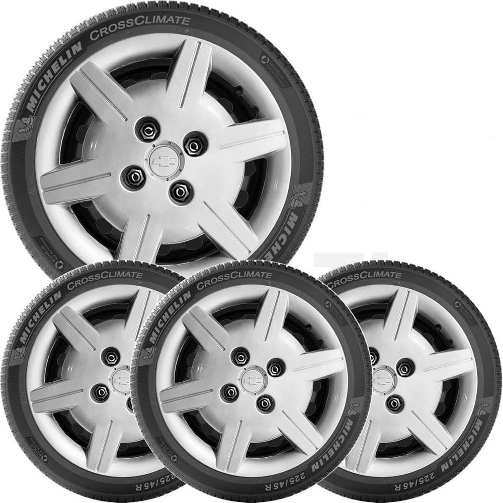 4X Calota Gm Corsa Classic Aro13 Emblema 069Cb