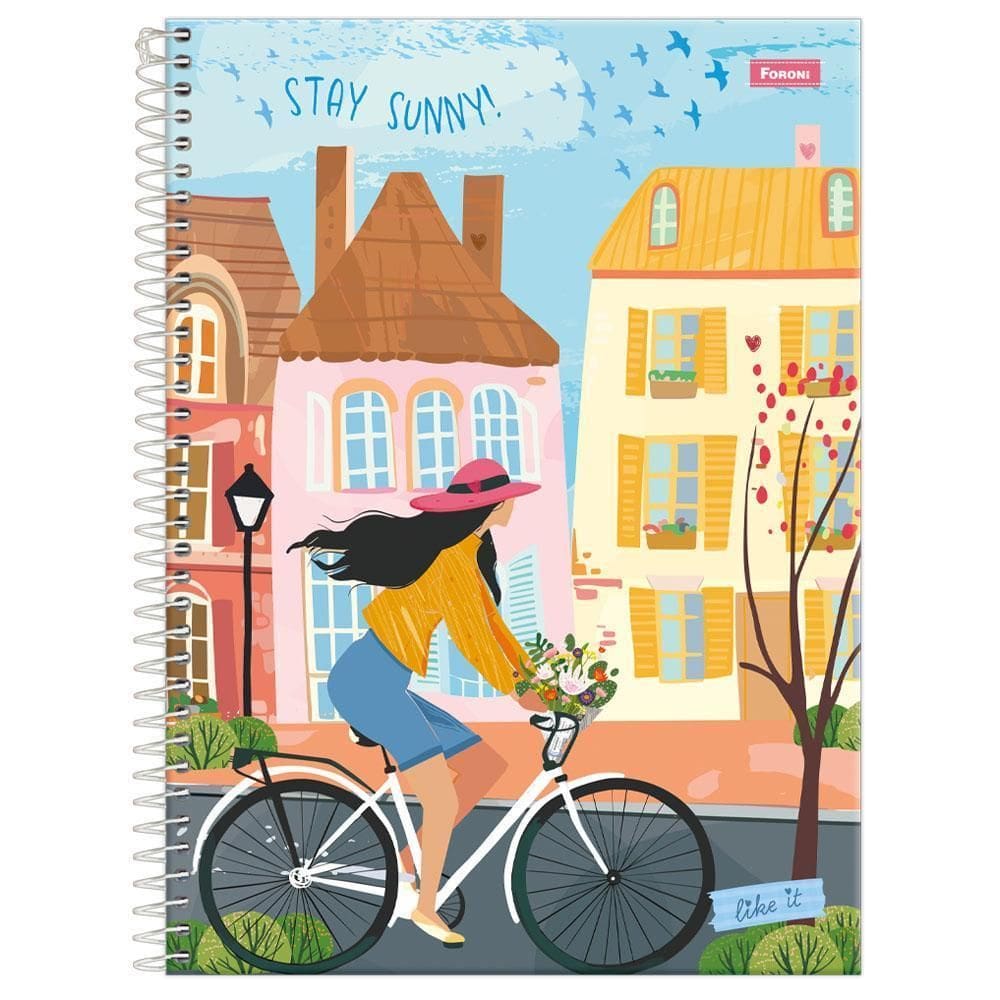 Caderno Univ 1 Matéria 80Fls 200X275Mm Like It Sunny Foroni