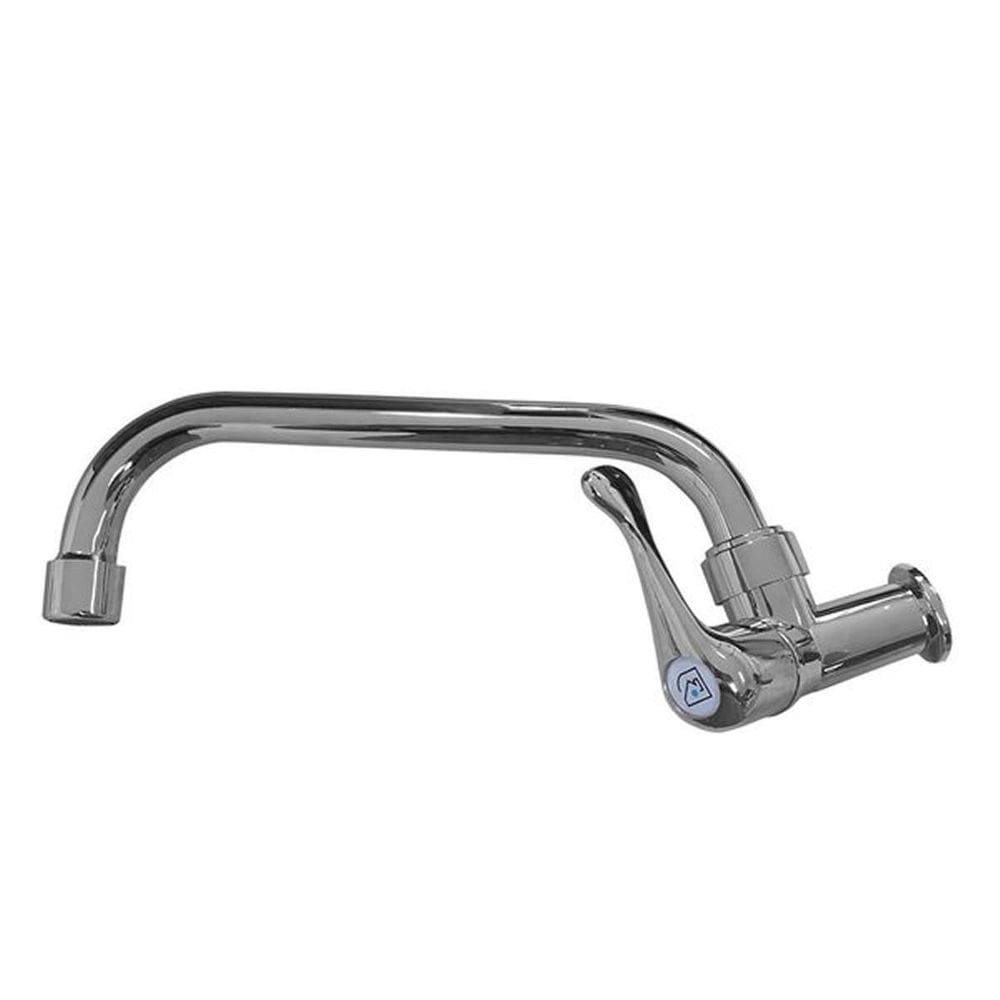 Torneira Cozinha Bica Móvel Horizontal 1/4 De Volta Cromado