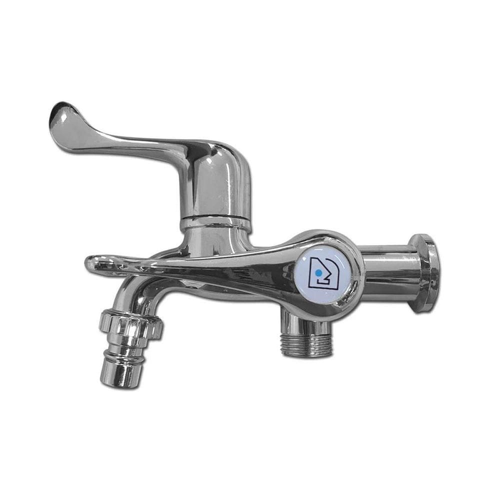 Torneira Parede Cromada Tanque E Máquina Com 1/4 Volta