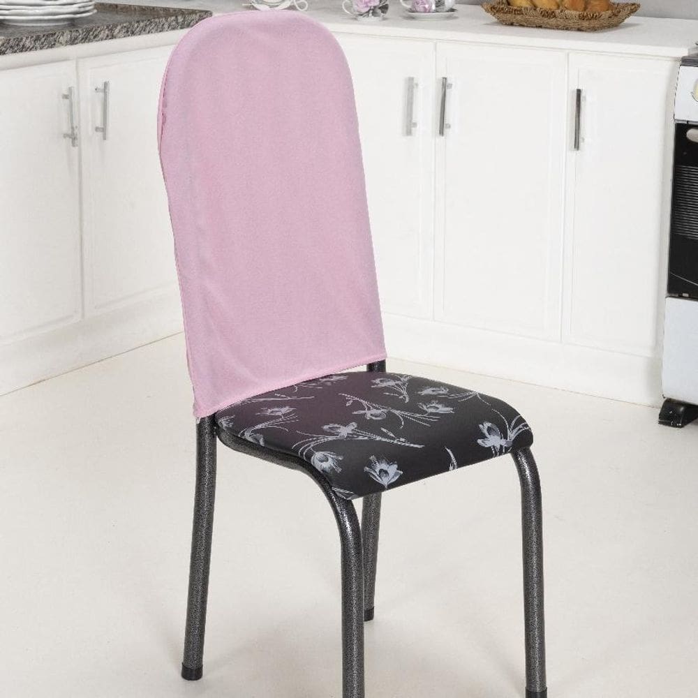 Kit 6 Capas Encosto Cadeira Ferro Tubular Cozinha E Jantar