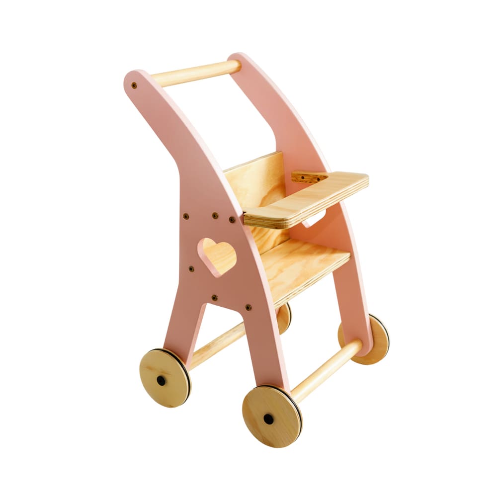 Carrinho de boneca - ROSA - A Casa da Criança