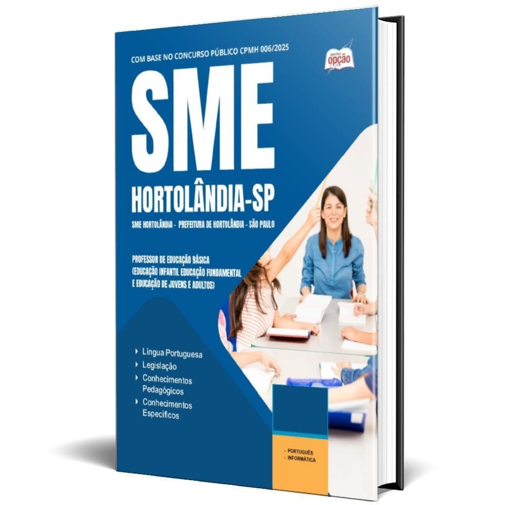 Apostila Prefeitura Hortolândia Sp Sme Hortolândia 2025