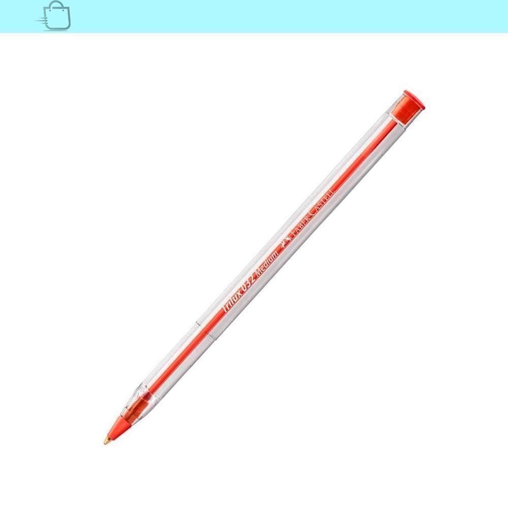 Caneta Esferográfica Trilux Vermelha 032 Faber-Castell