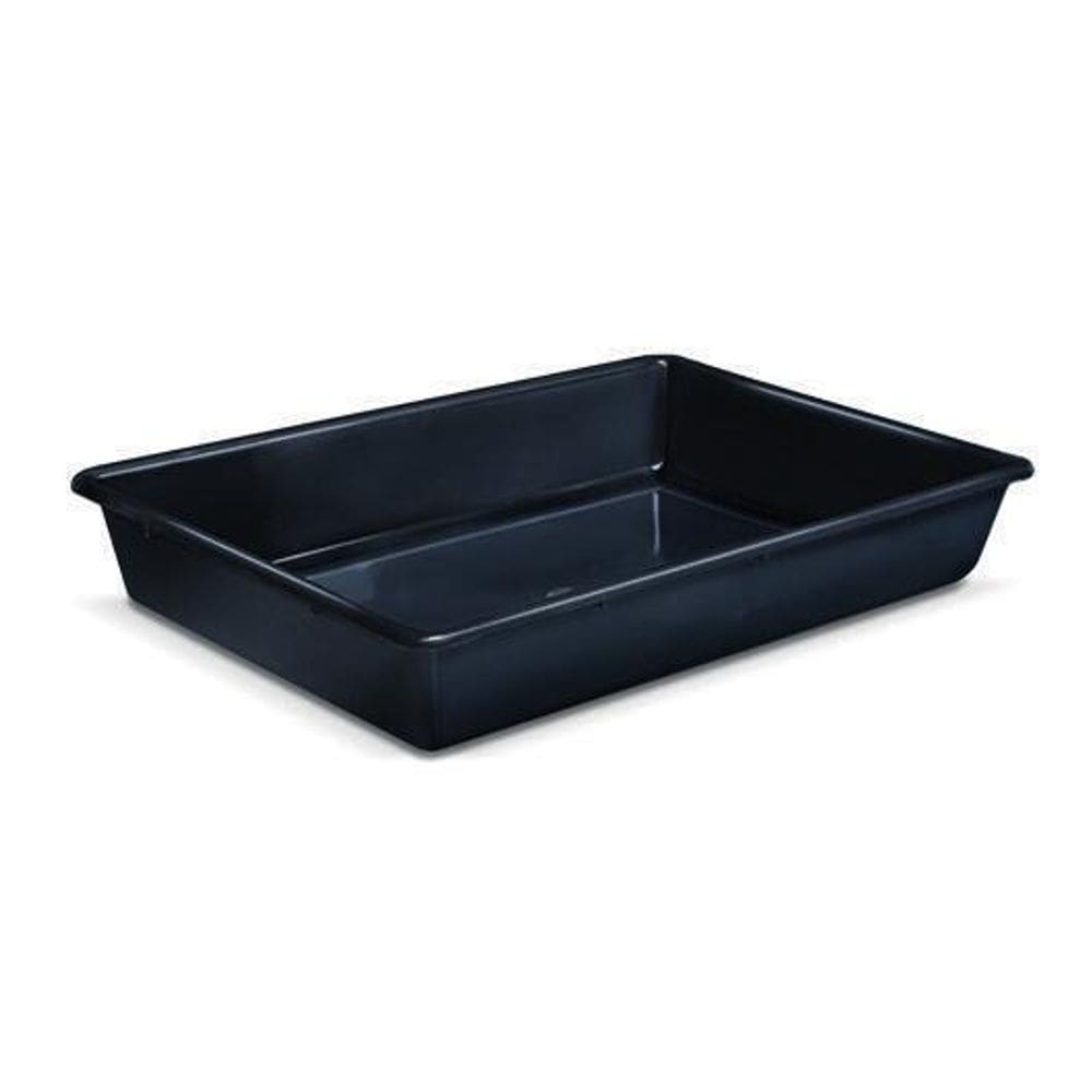 Bandeja Multiuso Sem Tampa Preta 7 Litros 44X30X8Cm