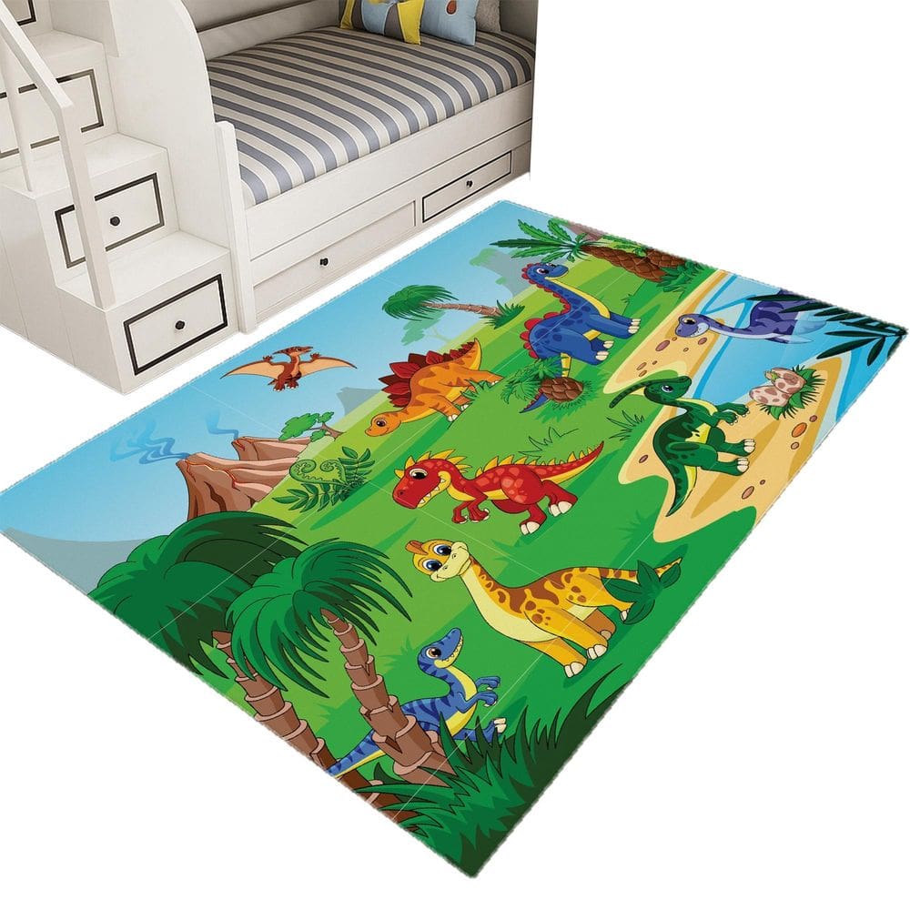 Tapete Infantil Estampado 1,00 X65 Decorativo Antiderrapante