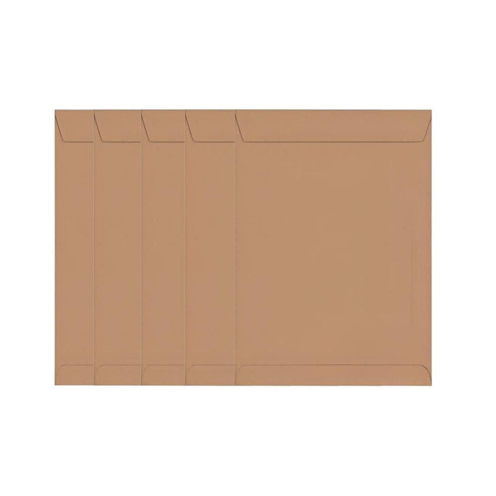 Envelopes 176Mm X 250Mm Meio Ofício A5 125 Unidades Pardo
