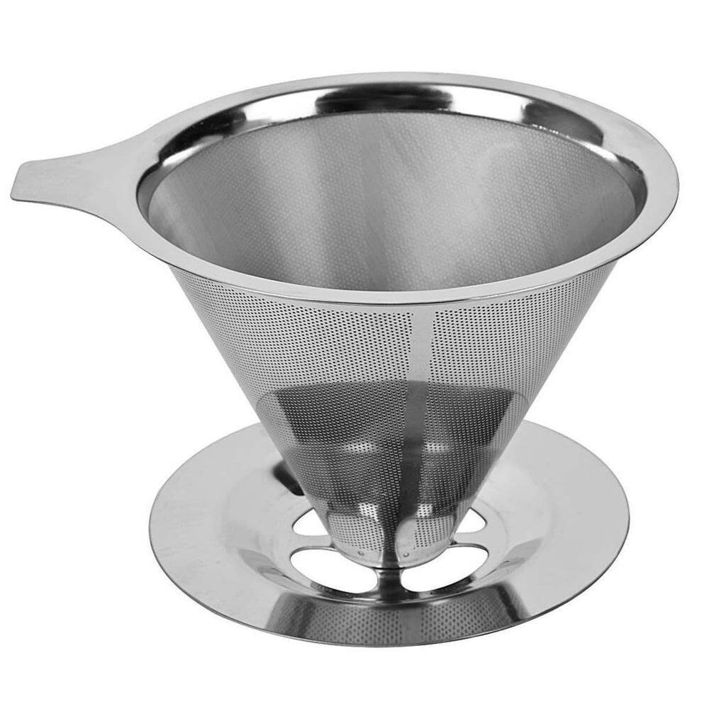 Coador Café Pour Over Aço Inox Não Precisa Filtro De Papel