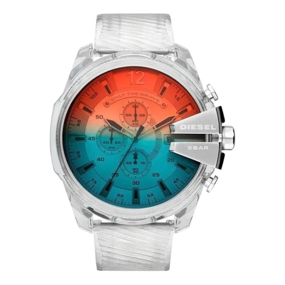 Relógio Masculino Diesel Transparente Completo