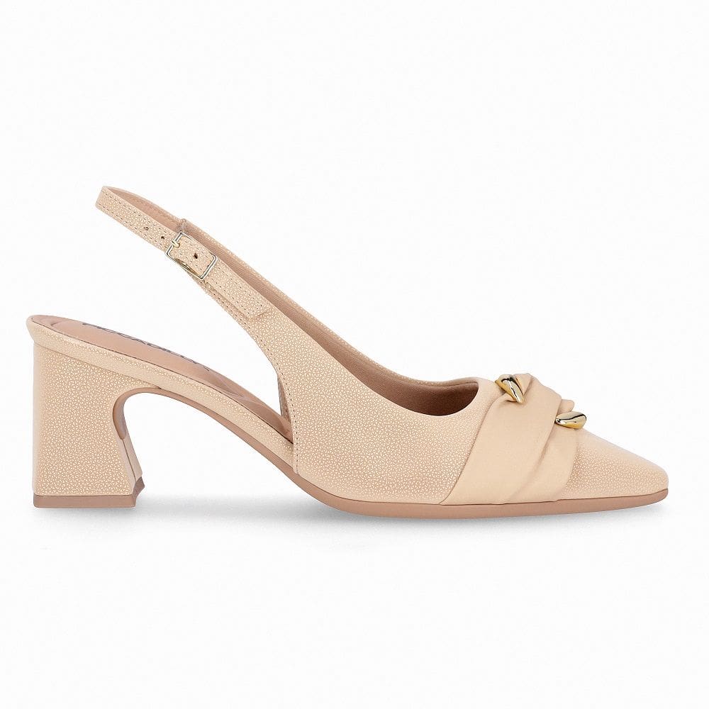 Sapato Slingback Piccadilly 764020 Feminino - Nude