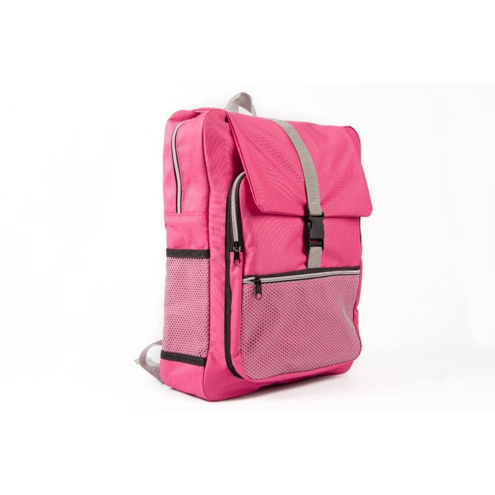 Mochila Com Tampa Pink, Mochila Escolar Em Oxford