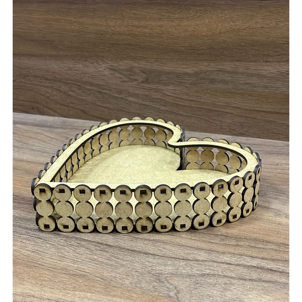 BANDEJA CORAÇÃO MDF Cru