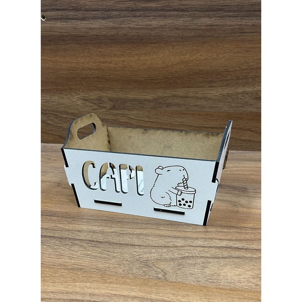 Bandeja Aberta Capivara MDF Branco