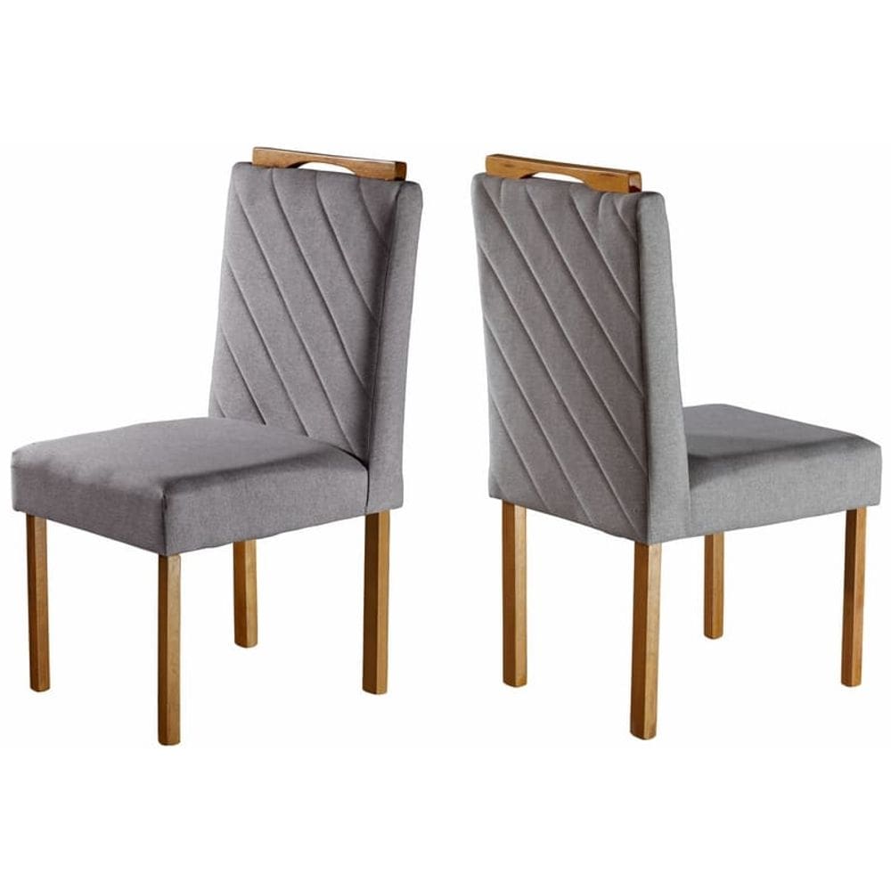 Cadeiras para Mesa de Jantar Madeira Maciça - Jade - Móveis Mundial