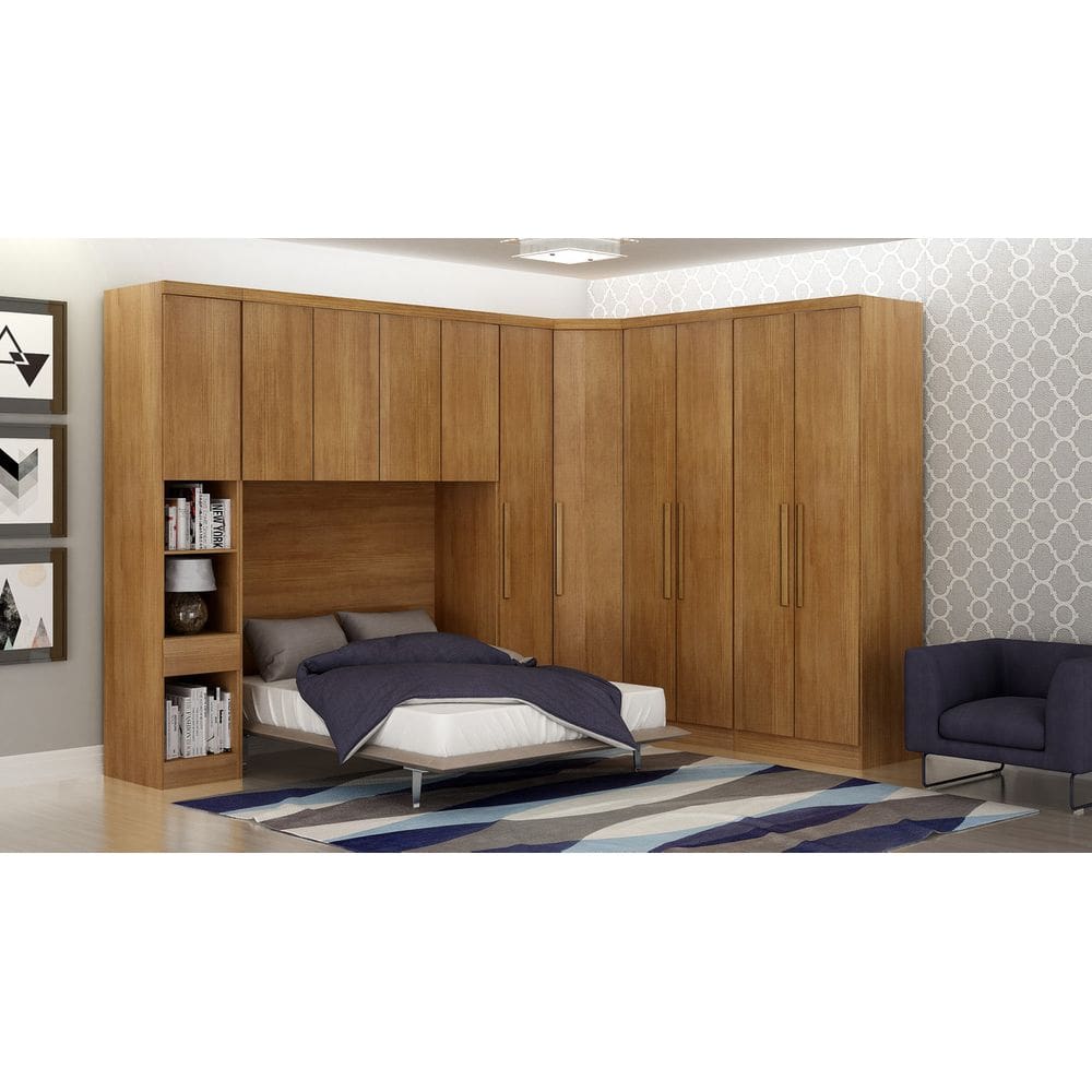 Modulado Completo Casal 6 Portas 6 Gavetas - Rizon-Cumaru - Móveis Novo Horizonte