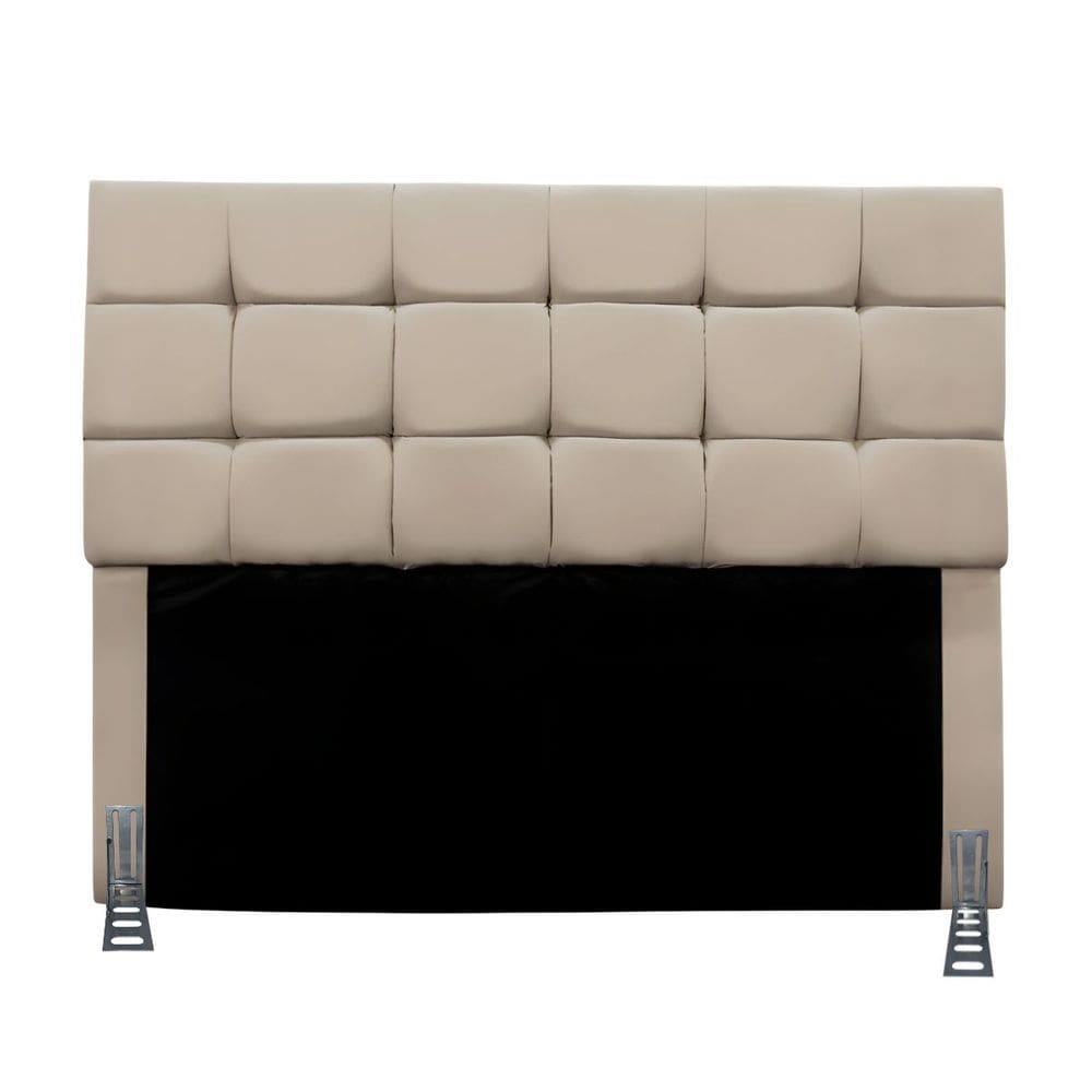 Cabeceira Solteiro 90 cm Estofada Talita em Suede Com Frame