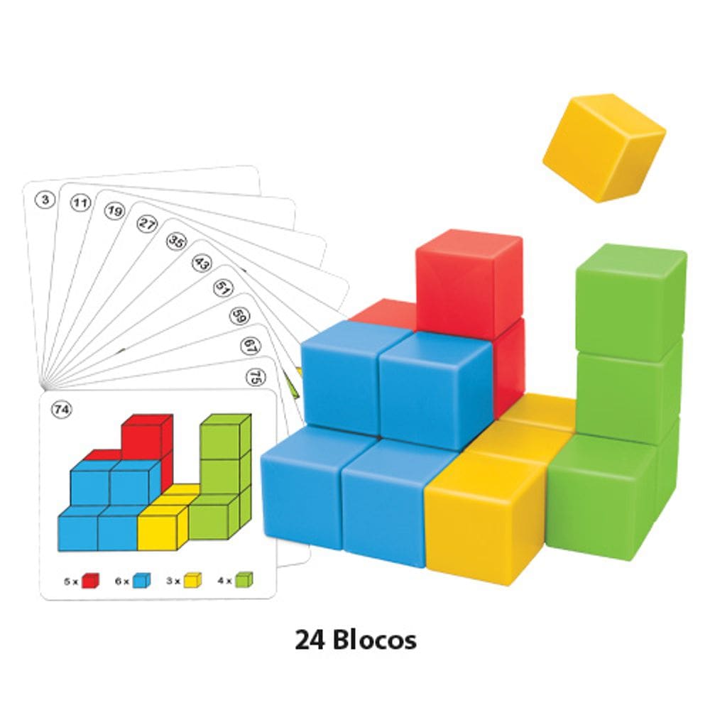 Brinquedo de Montar e Desmontar Educaplay Follow Blocks