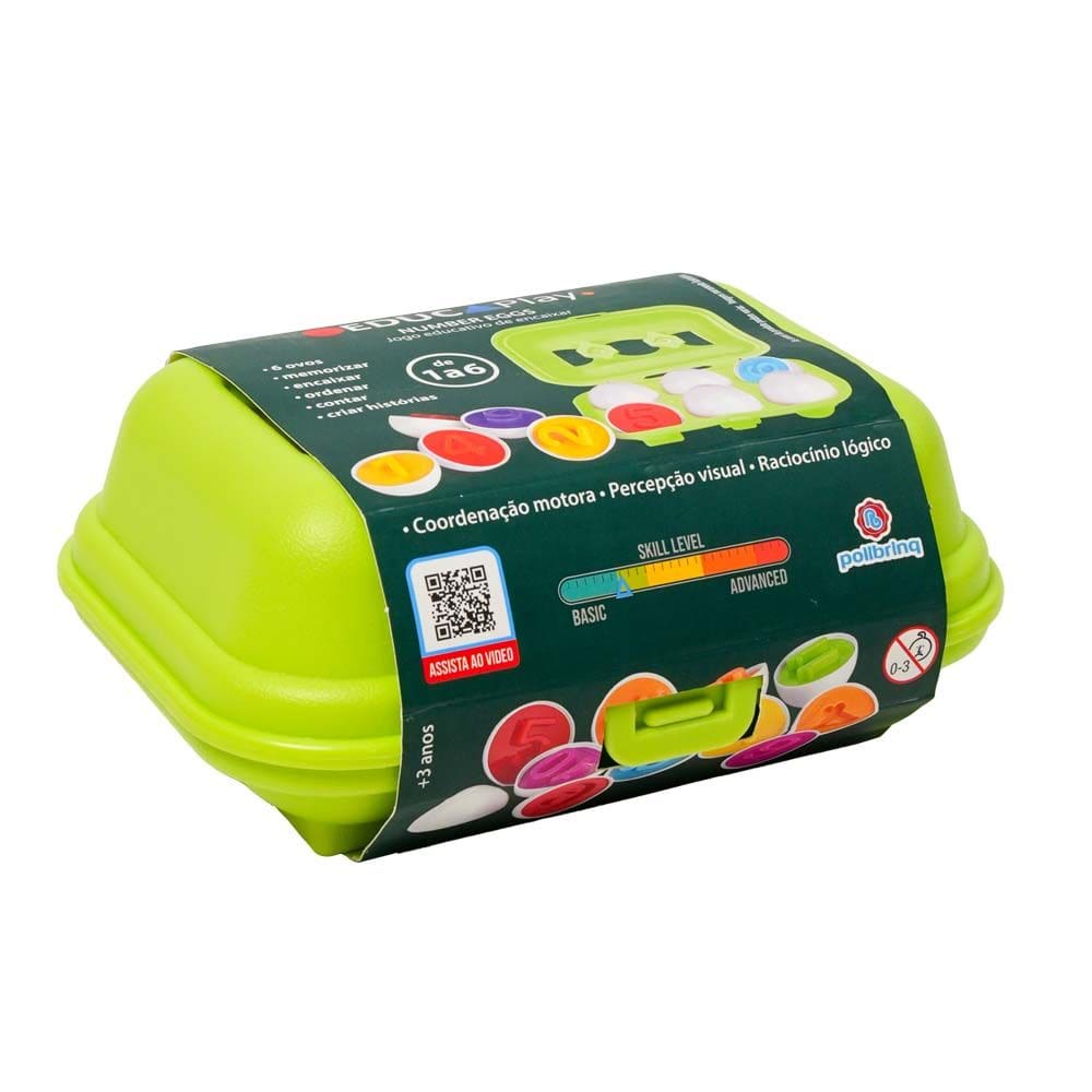 Jogo Educativo de Encaixar e Memorizar Educaplay Ovos Números