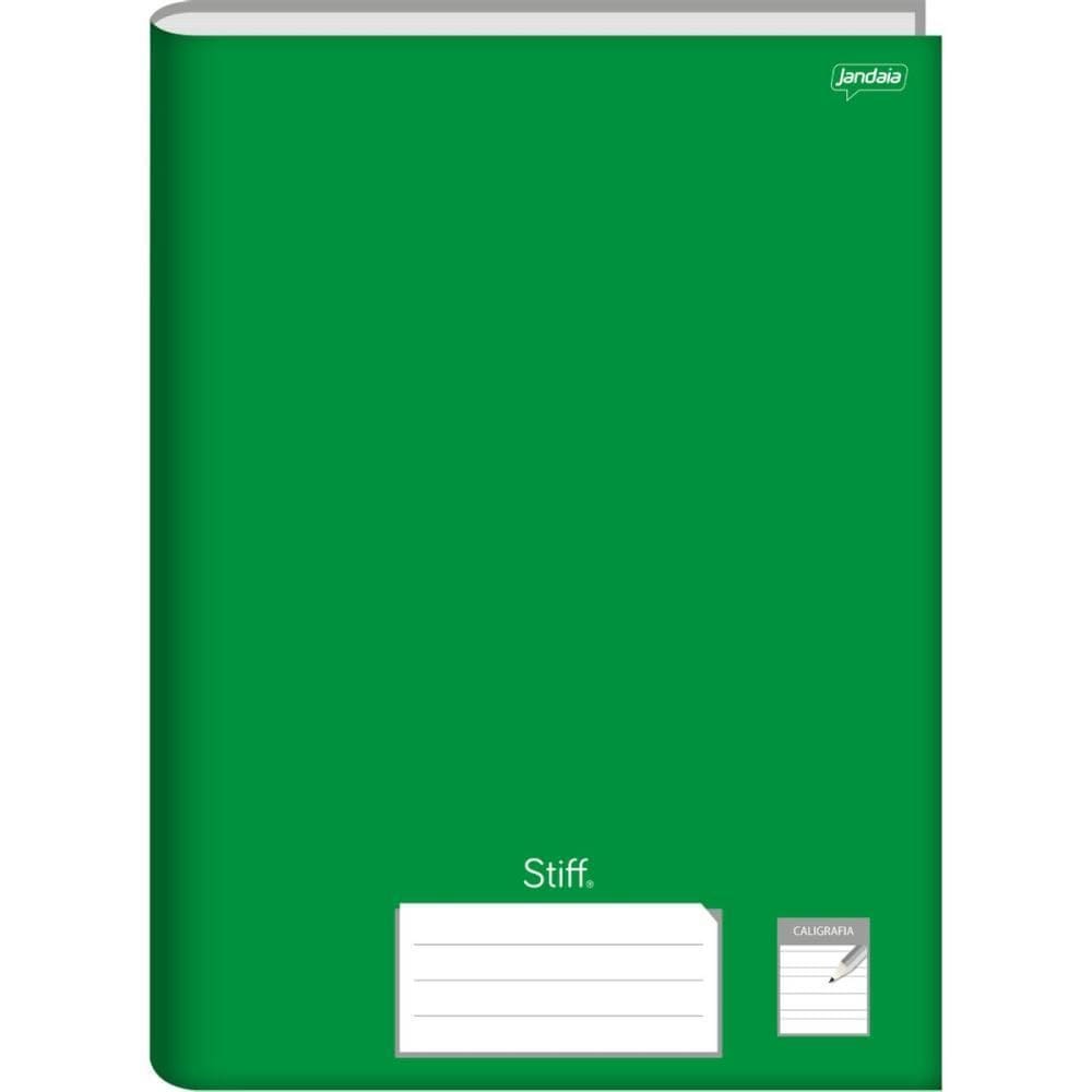 Caderno Caligrafia Capa Dura Stiff 96 Folhas Verde 05unid