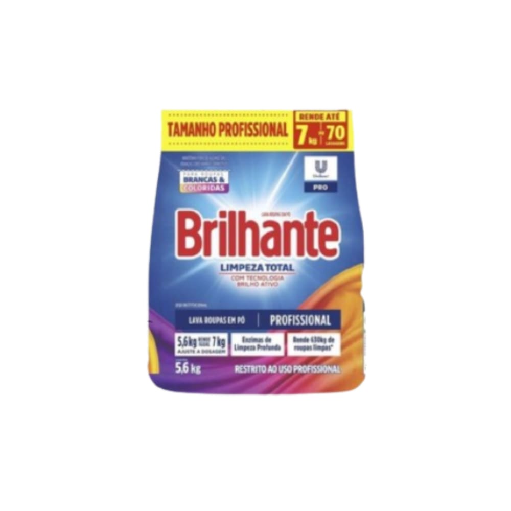 Lava Roupas  Pó 5,6KG Brilhante