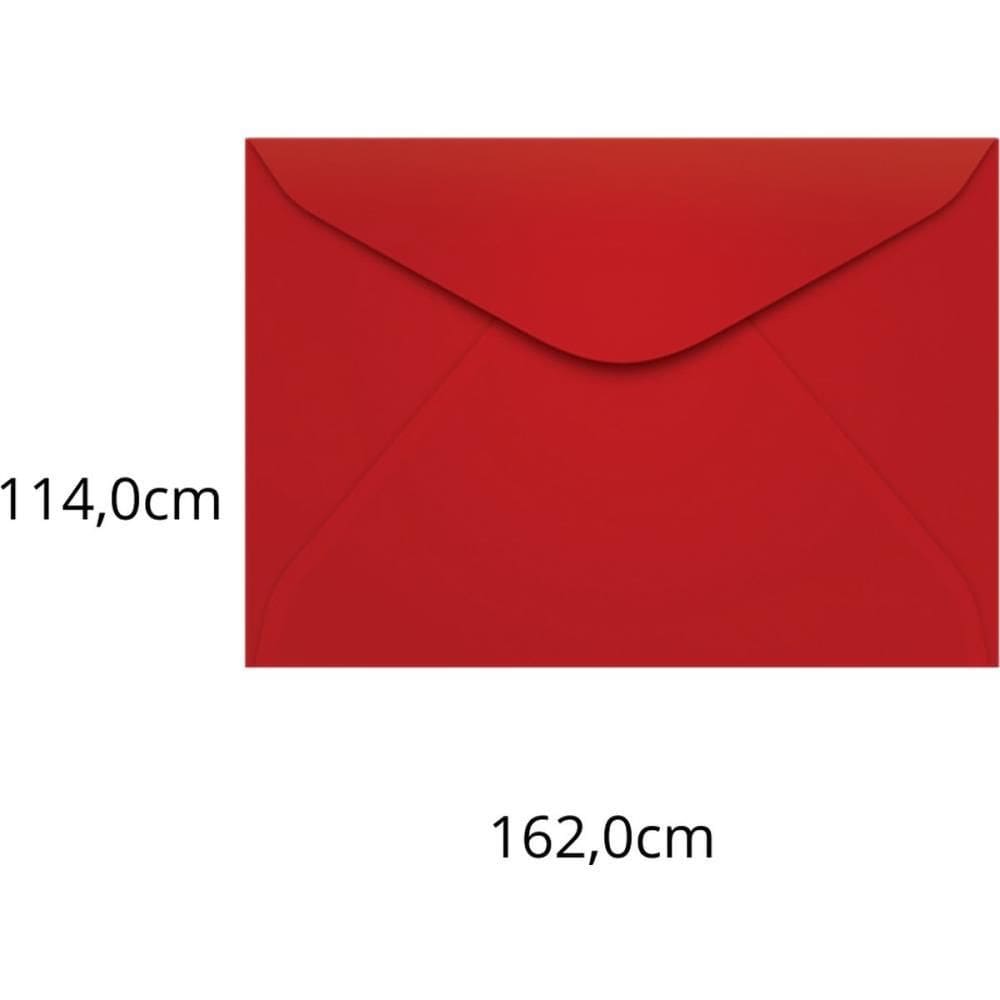 Envelope Carta 114x162mm Vermelho Tóquio 80g 100un- Scrity
