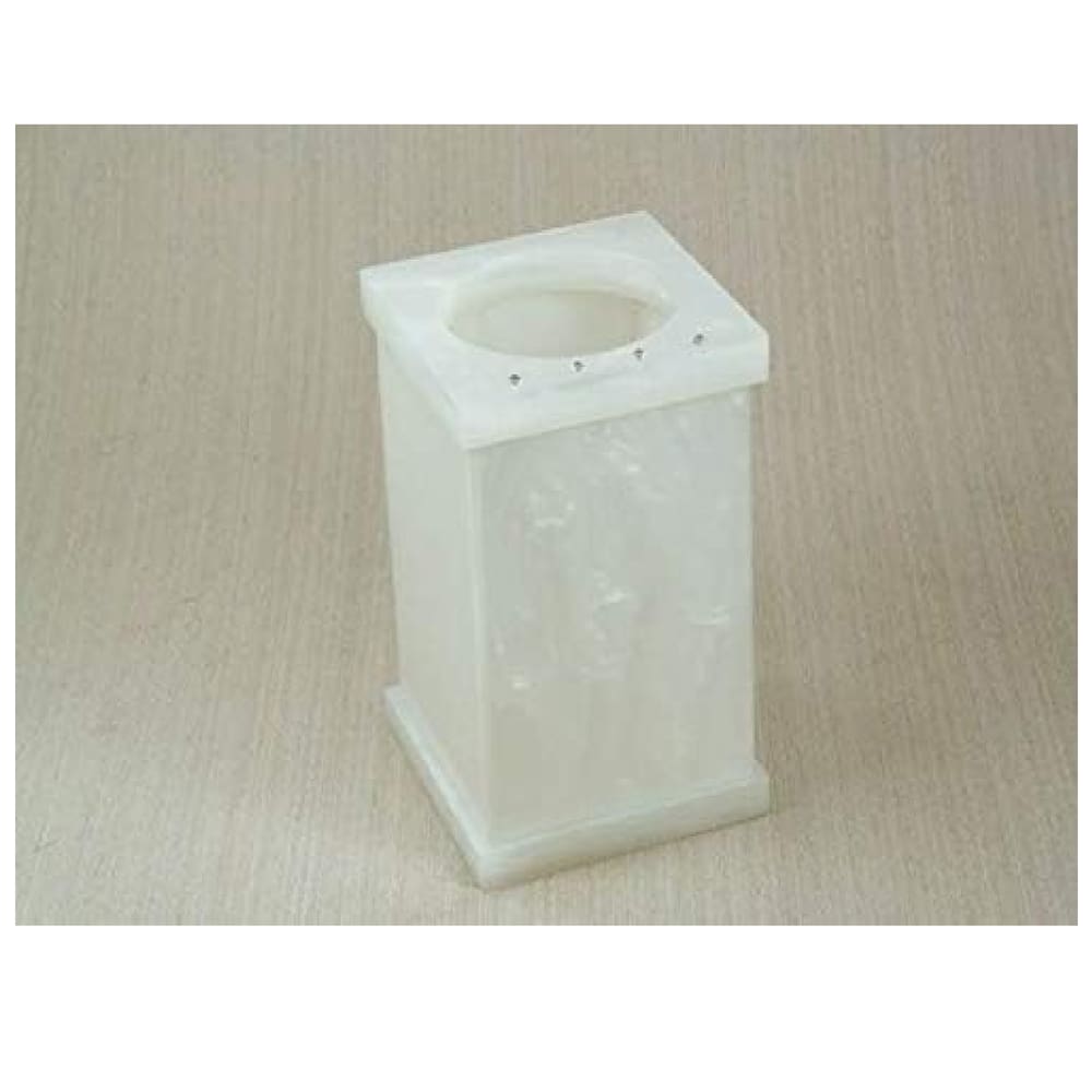 Pote Vazado Cristal em Acrílico Com Strass Pérola Decor Acrílicos