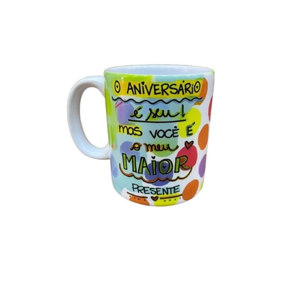 Caneca De Cerâmica De Aniversário