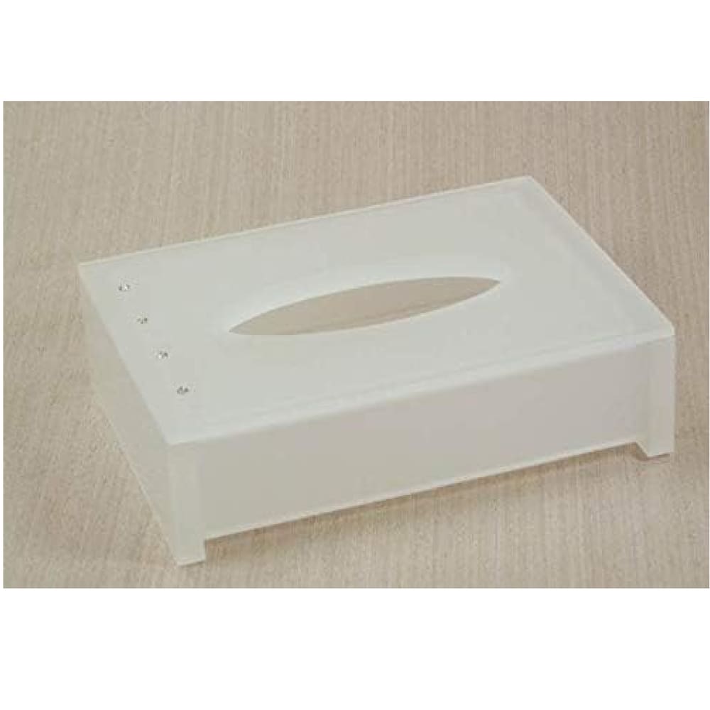 Porta Lenço Cristal em Acrílico Com Strass Jateado Decor Acrílicos