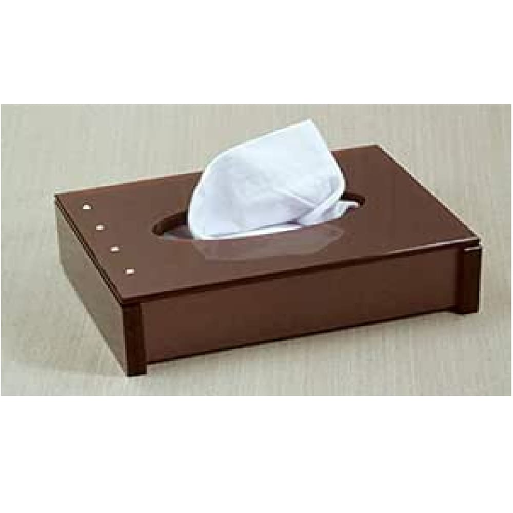 Porta Lenço Cristal em Acrílico Com Strass Chocolate Decor Acrílicos