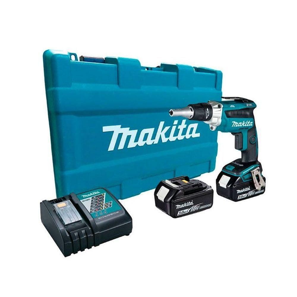 Parafusadeira Sem Fio 18v Encaixe 1-4`` Com 2 Baterias Carregador Bit Maleta Dfs250rfe Makita