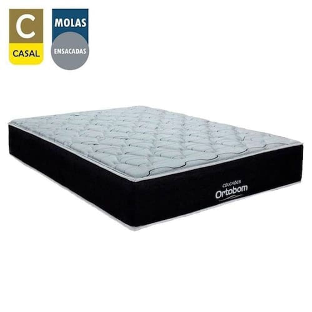 Colchão Casal Airtech  Antares (138x188x27) - Molas Ensacadas - Ortobom