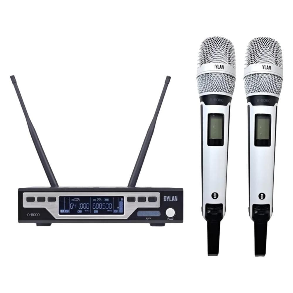 Microfone Dylan Duplo D-8000S White
