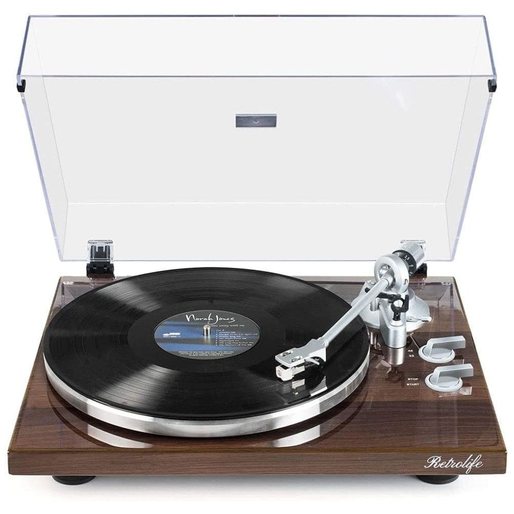 Vitrola Toca Discos Retrô Vitrola, com USB Digital para Gravação de PC com Cartucho Magnético Avançado e Contrapeso, 110v
