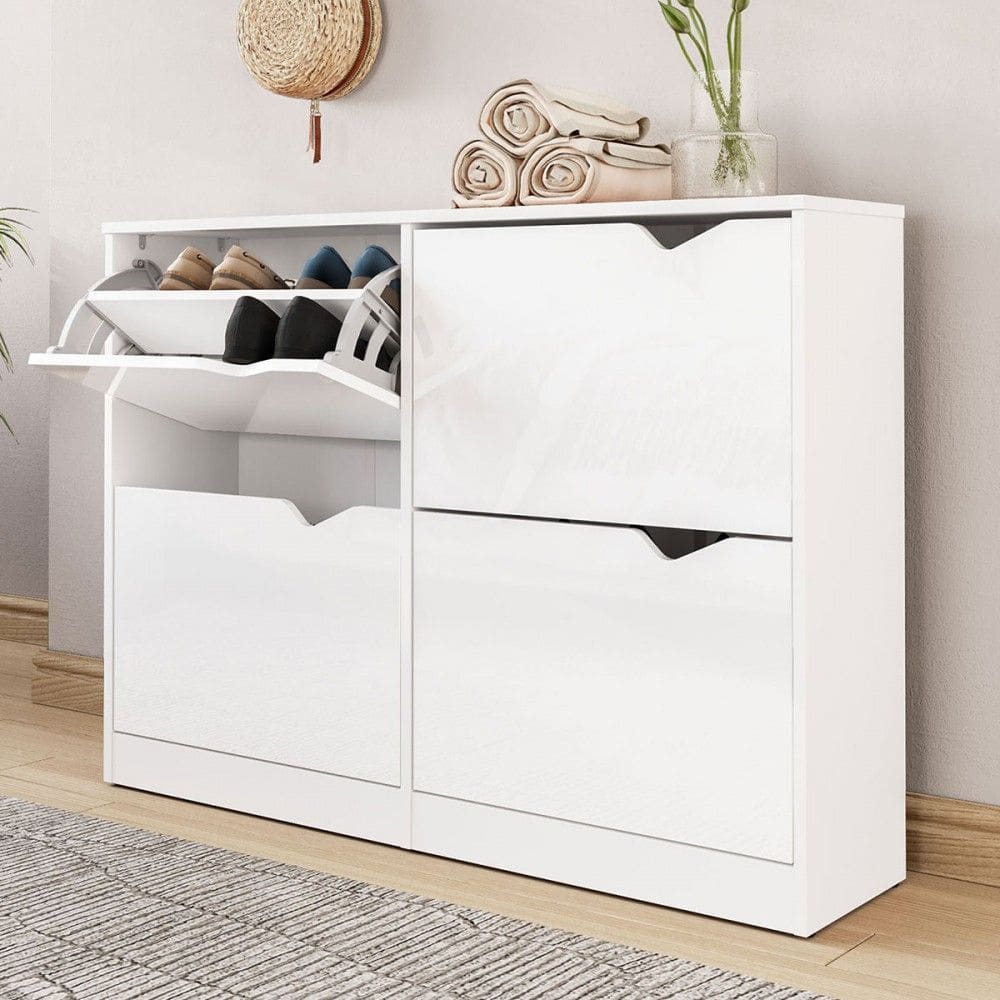 Sapateira Porto 4 Portas Branco - Politorno