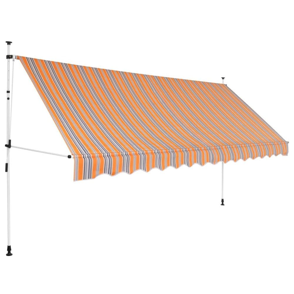 Toldo retrátil vidaXL Manual 4m com proteção UV
