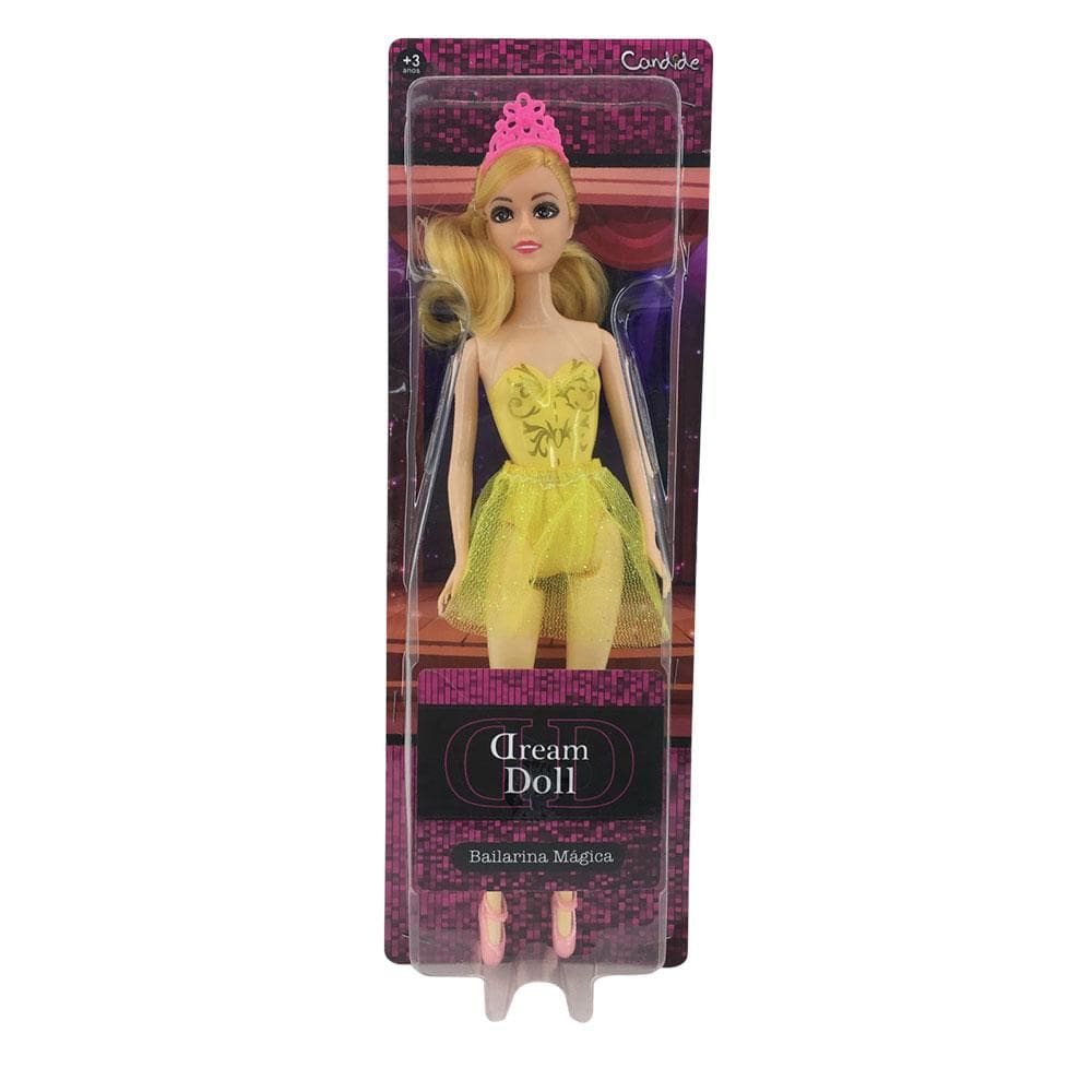 Boneca Dream Doll Bailarina - Amarelo