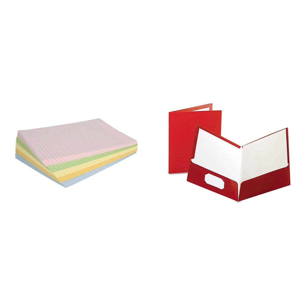 Kit combinado Casafoyer Ruled Exhibition Papel e 25 pastas