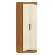 Modulo De Guarda Roupas Para Quarto Madrid 2 Portas Maxel Madeirado/off White